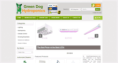 Desktop Screenshot of greendoghydroponics.com