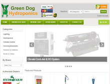Tablet Screenshot of greendoghydroponics.com